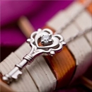 ★受注生産★【鑑別書付】プラチナPT900 天然ダイヤネックレス ダイヤモンドペンダント/ネックレス0.014ct キーモチーフ