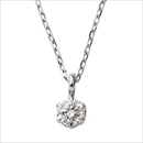 ダイヤモンド ネックレス 一粒 K18 ホワイトゴールド 0.1ct ダイヤネックレス シンプル ペンダント