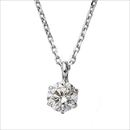 ダイヤモンド ネックレス 一粒 K18 ホワイトゴールド 0.2ct ダイヤネックレス シンプル ペンダント