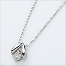 プラチナPT900 天然ダイヤモンドペンダント/ネックレス0.05CT