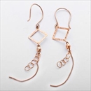 ★受注生産★ピアス K10 ピンクゴールド ジプシーピアス アンティーク調