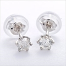 ★受注生産★ダイヤモンド ピアス プラチナPt900 ダイヤ0.2ct シリコン製ダブルロックキャッチ仕様 定番人気商品 シンプル