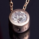 ★受注生産★K18PG 0.1ctダイヤモンドフクリンペンダント