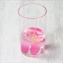 アクリル製フリーカップ/洗面所用具 【ピンクオーキッド】 造花