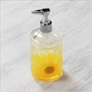 アクリル製ソープディスペンサー/詰め替えボトル 【ひまわり柄】 造花