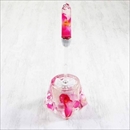 アクリル製トイレブラシ/トイレ掃除用具 【ピンクオーキッド】 造花