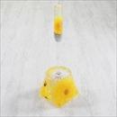 アクリル製トイレブラシ/トイレ掃除用具 【ひまわり柄】 造花