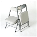 ちょいがるチェア/ミニ折りたたみローチェア 【ホワイト】 コンパクト仕様 〔室内/屋外〕