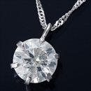 ★受注生産★純プラチナ 0.5ctダイヤモンドペンダント/ネックレス スクリューチェーン