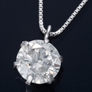 ★受注生産★純プラチナ 0.5ctダイヤモンドペンダント/ネックレス ベネチアンチェーン(鑑別書付き)