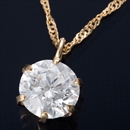 ★受注生産★K18 0.5ctダイヤモンドペンダント/ネックレス スクリューチェーン