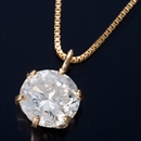 ★受注生産★K18 0.5ctダイヤモンドペンダント/ネックレス ベネチアンチェーン(鑑別書付き)