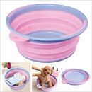 伊勢藤 折りたたみ バケツ SOFT TUB ピンク