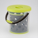 イノマタ バケツ スプラッシュ10 10L グリーン&ブラウン