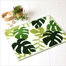 横綱工業 バスマット コンパクト モンステラ グリーン