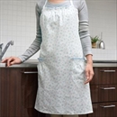 清水産業 エプロン シャーリング ブルー