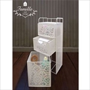 オカトー 収納ラック 3段 ファミーユ アイボリー