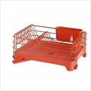 リス 水切りかご ディッシュラック レッド