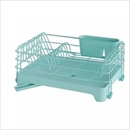 リス 水切りかご ディッシュラック ブルーグリーン