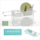 リス 水きりラック シンクラック ブルーグリーン