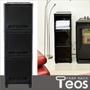 JEJ 収納ラック フラップラック 3段 テオス(Teos) 収納ケース ブラック