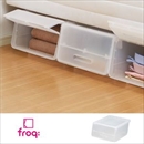 サンカ 収納ボックス フロック 23 浅型 クリアー