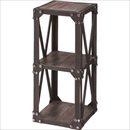 スリムラック 【Troll】トロール 木製 (天然木) 2段 幅36cm×奥行36cm×高さ78cm IW-988