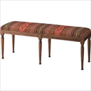 ベンチ 【Dorothy】ドロシー 木製/コットン IW-556OR オレンジ