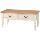 コーヒーテーブル 【Vicky】ビッキー 長方形 木製(天然木) 引き出し収納付き PM-858