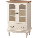 キャビネット  【Vicky】ビッキー  木製(天然木)/強化ガラス  扉/引き出し収納付き   PM-852