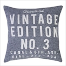 プリントクッション 【スタンダード】 正方形 45cm×45cm コットン (綿)入り (インテリア雑貨) TTC-108GY グレー (灰)