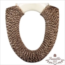 オカトー ファミーユ 便座カバー 洗浄・暖房便座用 ブラウン