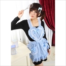 【コスプレ】 ハートフリルエプロン ギンガムチェック 青 4560320820932