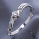 ウェービーダイヤリング 指輪 13号