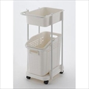 ランドリーメイト 2段バスケット ホワイト