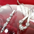 K18/WG トリプルダイヤモンド2WAYペンダント