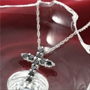 ★受注生産★K18 0.3ctブラックダイヤモンドクロスペンダント