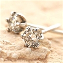 Pt900 0.1ctダイヤモンドピアス プラチナ