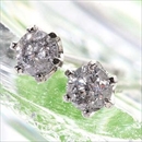 K18WG0.1ctダイヤモンドピアス