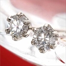 K18WG  ダイヤモンドピアス 0.2ct