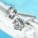 Pt900 0.1ctダイヤモンドピアス プラチナ