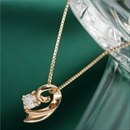 ★受注生産★K10 ダイヤモンド アンデュレイトペンダント