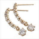 ★受注生産★K18PGハーフエタニティチャームピアス