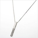 ★受注生産★K10ダイヤモンドIラインペンダント