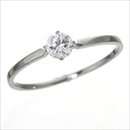 ★受注生産★大きめだけ プラチナPt900 /0.3ctダイヤリング 指輪 81610/4爪15号