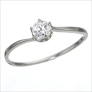 ★受注生産★大きめだけ プラチナPt900 /0.3ctダイヤリング 指輪 81608/6爪19号