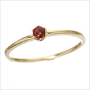 ★受注生産★K18/twelveカラージュエルリング ガーネット7号