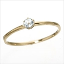 ★受注生産★K18/twelveカラージュエルリング アクアマリン13号