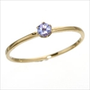 ★受注生産★K18/twelveカラージュエルリング タンザナイト13号