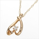 ★受注生産★K10ダイヤモンドハートペンダント イエローゴールド